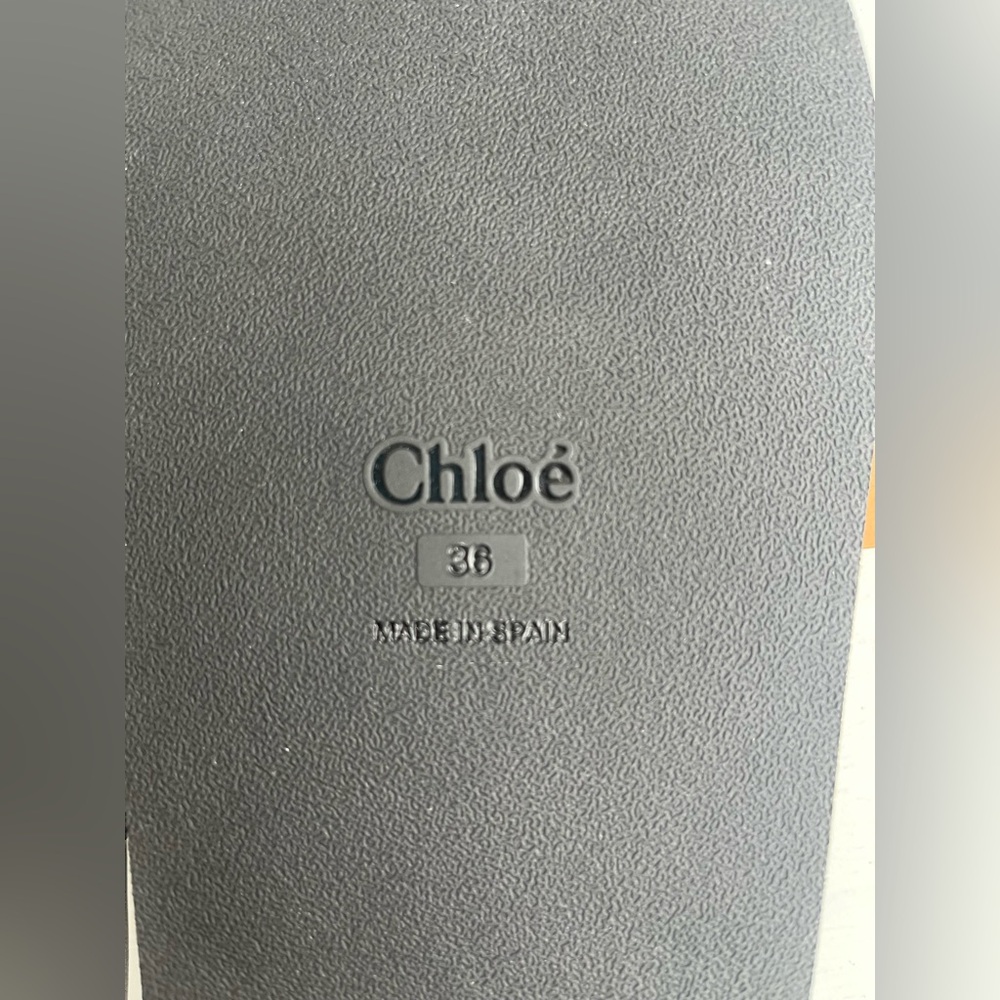 Chloé Rebecca Slide Sandal- Black size 36 - Picture 11 of 14